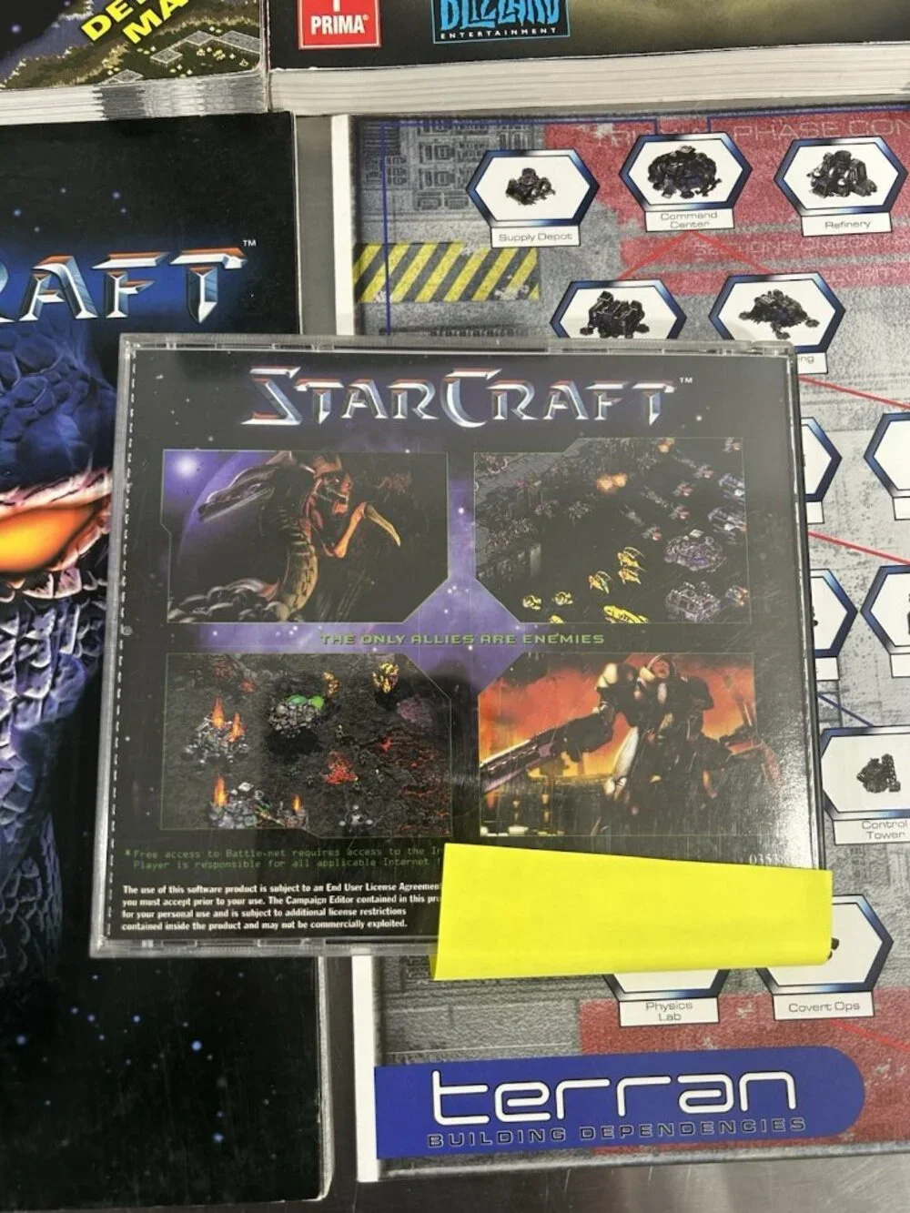 StarCraft PC Game Lot w/Prima Books: StarCraft StarCraft Expansion Set Brood War